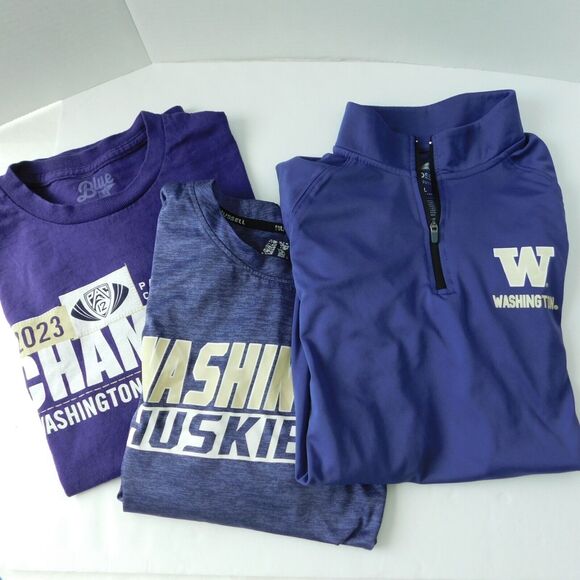 UW Washington Huskies Shirts Athletic Champion Colosseum Russel 16/18 Youth LOT - Picture 15 of 15
